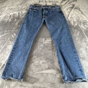 Levis 501 Original Fit Men's Button Fly Jeans Medium Wash Size 36x32 Classic